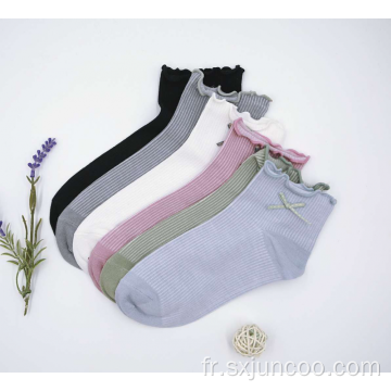 Chaussettes courtes 100% coton pour fille